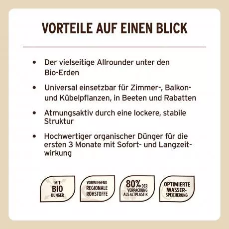 SUBSTRAL® NATUREN® Universalerde Bio & Torffrei 5L