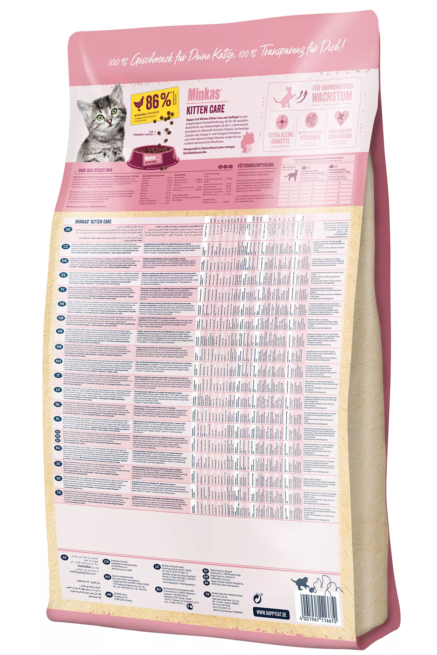 Happy Cat Minkas Kitten Care Geflügel 500 g