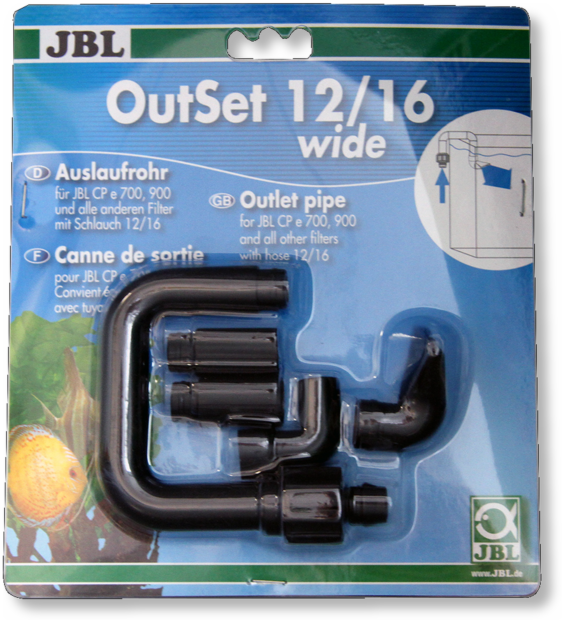 JBL OutSet wide CPe 4/7/900/1.2 Auslaufrohr