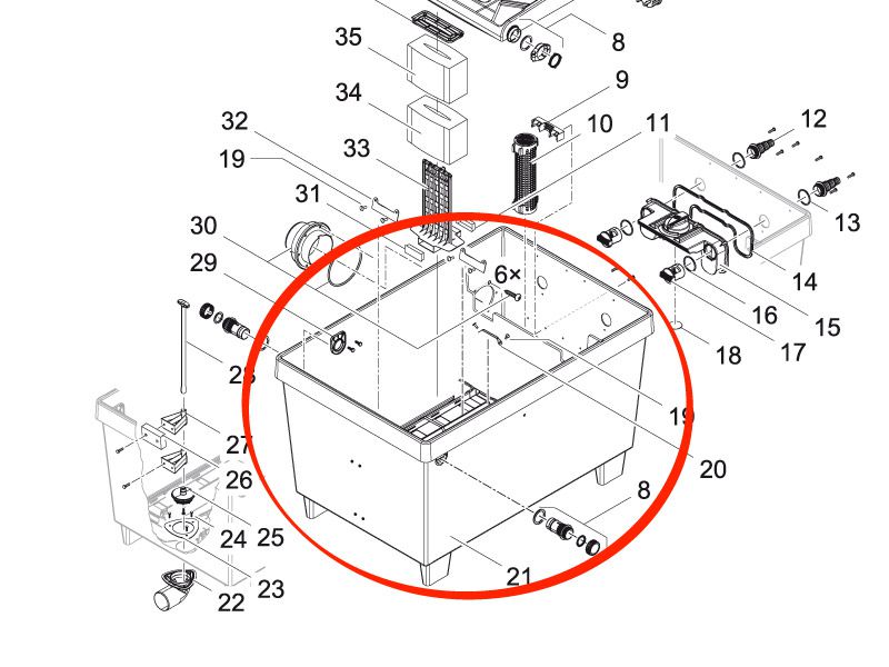 Ersatz Behälter BioTec ScreenMatic 36